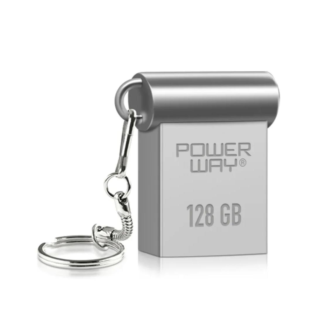 POWERWAY MİNİ 128GB METAL MİNİ USB 3.0 FLASH BELLEK YÜKSEK HIZLI