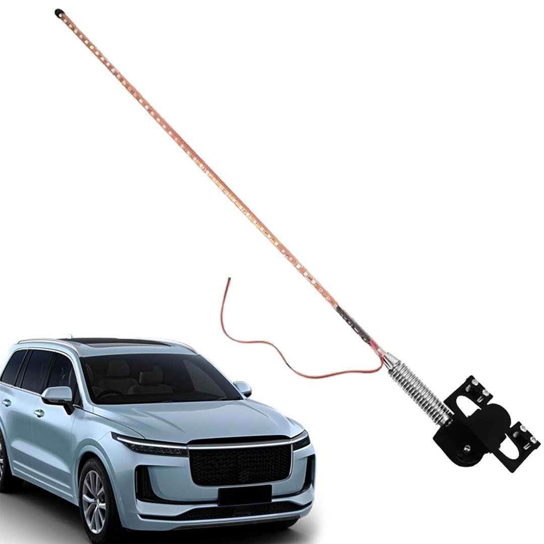 PowetMaster PM-26416 105 CM Ledli Oto Anten Fiyatı - Merter Elektronik