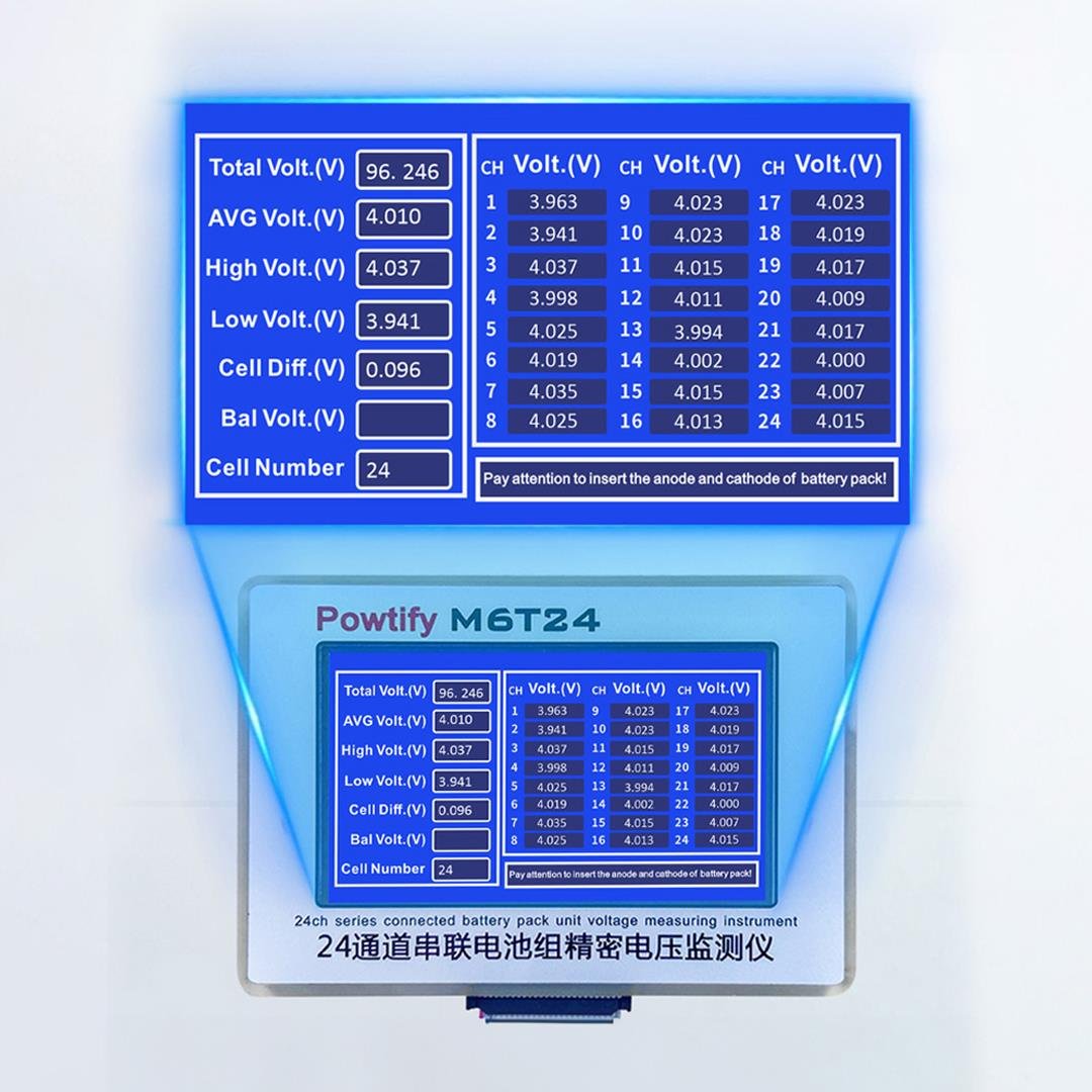 POWTIFY M6T24 KASASIZ PİL VOLTAJ TEST CİHAZI Fiyatı - Merter Elektronik