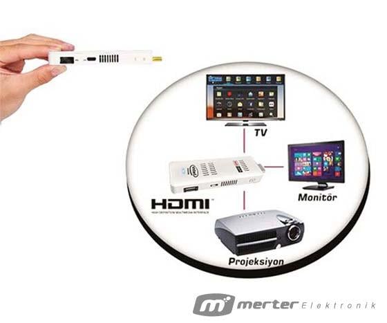 REDROCK PST232W 2GB RAM 32GB HDD WIN 8.1 HDMI STICK BİLGİSAYAR