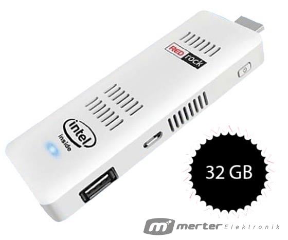 REDROCK PST232W 2GB RAM 32GB HDD WIN 8.1 HDMI STICK BİLGİSAYAR