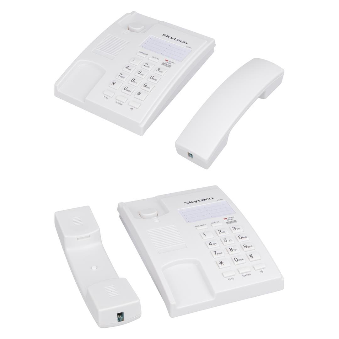 SKYTECH ST-361 KABLOLU EKRANSIZ TELEFON (SİYAH)