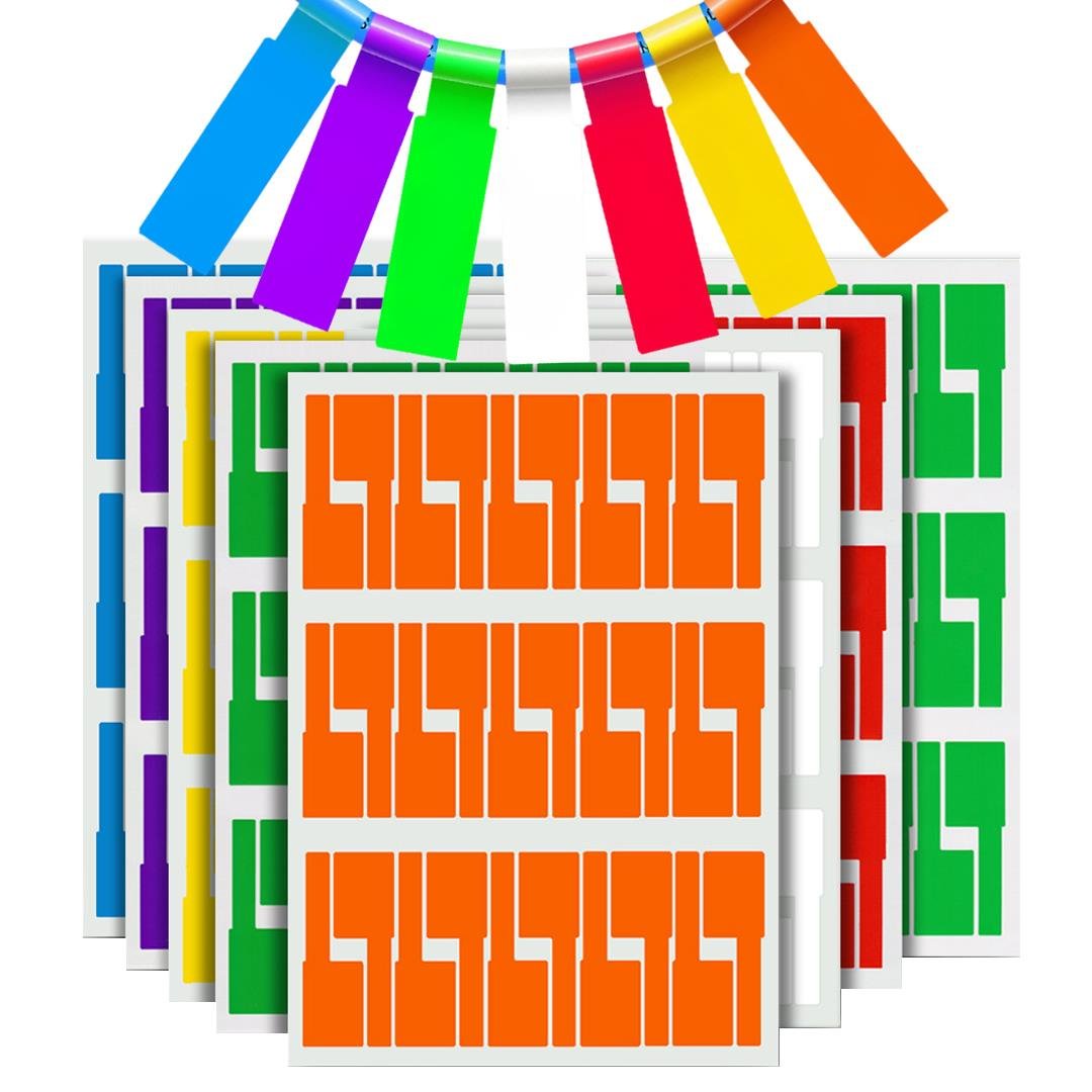 SUNUP RENKLİ KABLO İSİMLENDİRME ETİKETLERİ - DAYANIKLI VE YIRTILMAZ OPAK ETİKET (TEK SAYFA 30LU)