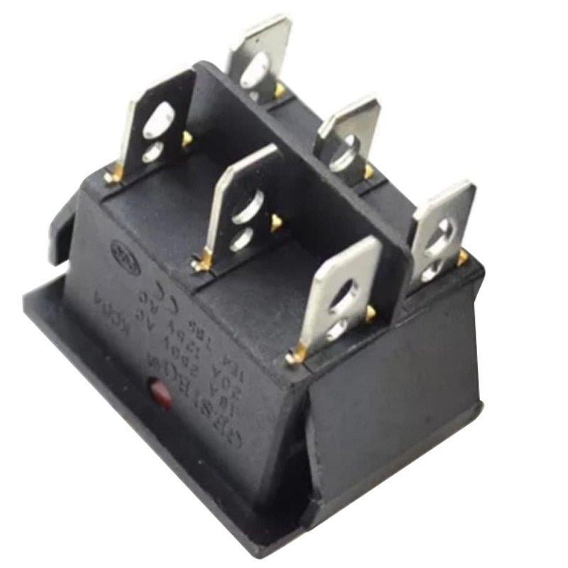 TEKLİ GENİŞ IŞIKLI 6 PİN ON-OFF SOBA ANAHTARI (IC-105)