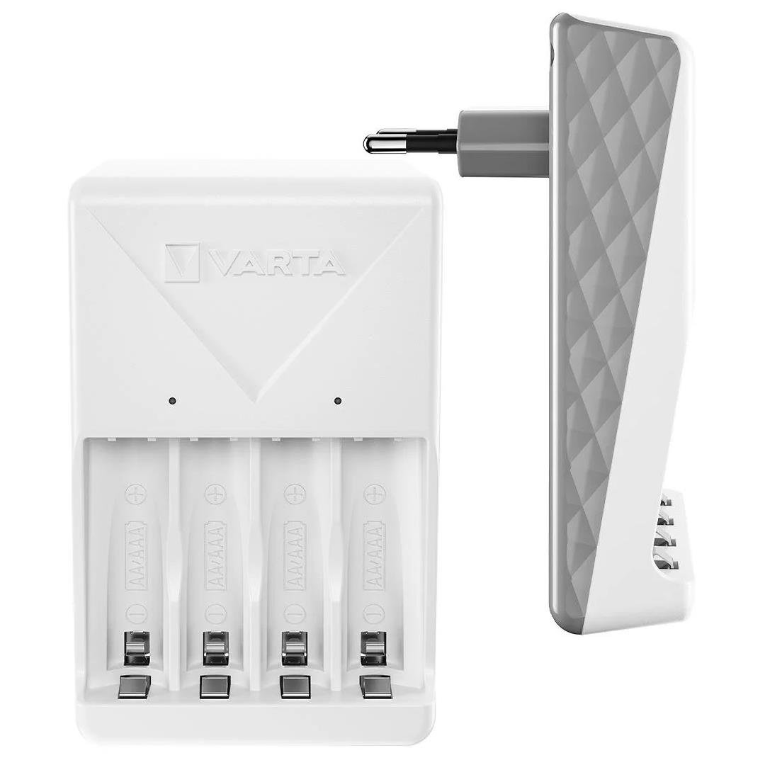 VARTA PLUG ŞARJ CİHAZI + 4 ADET 2100 MAH AA ŞARJ EDİLEBİLİR PİL