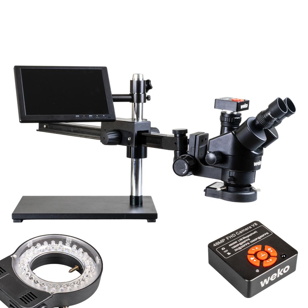 WEKO WK-22478 20-130X 48MP 2K 60FPS 10.1 INCH DİJİTAL BÜYÜTEÇ - TRİNOKÜLER MİKROSKOP