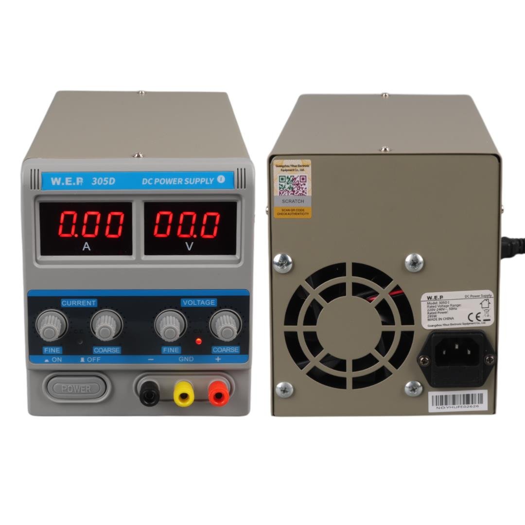 WEP WEP305D-I 0-30 VOLT/0-5 AMPER ARASI DC GÜÇ KAYNAĞI ADAPTÖR Fiyatı - Merter Elektronik