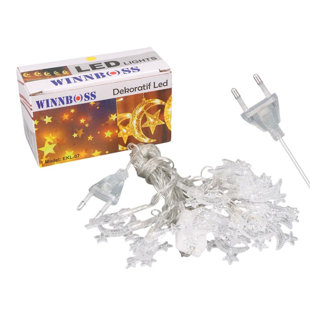 WINNBOSS WN-1181 5 METRE 20 LEDLİ DEKOR AY YILDIZ GÜNIŞIĞI LED (EKL-07)