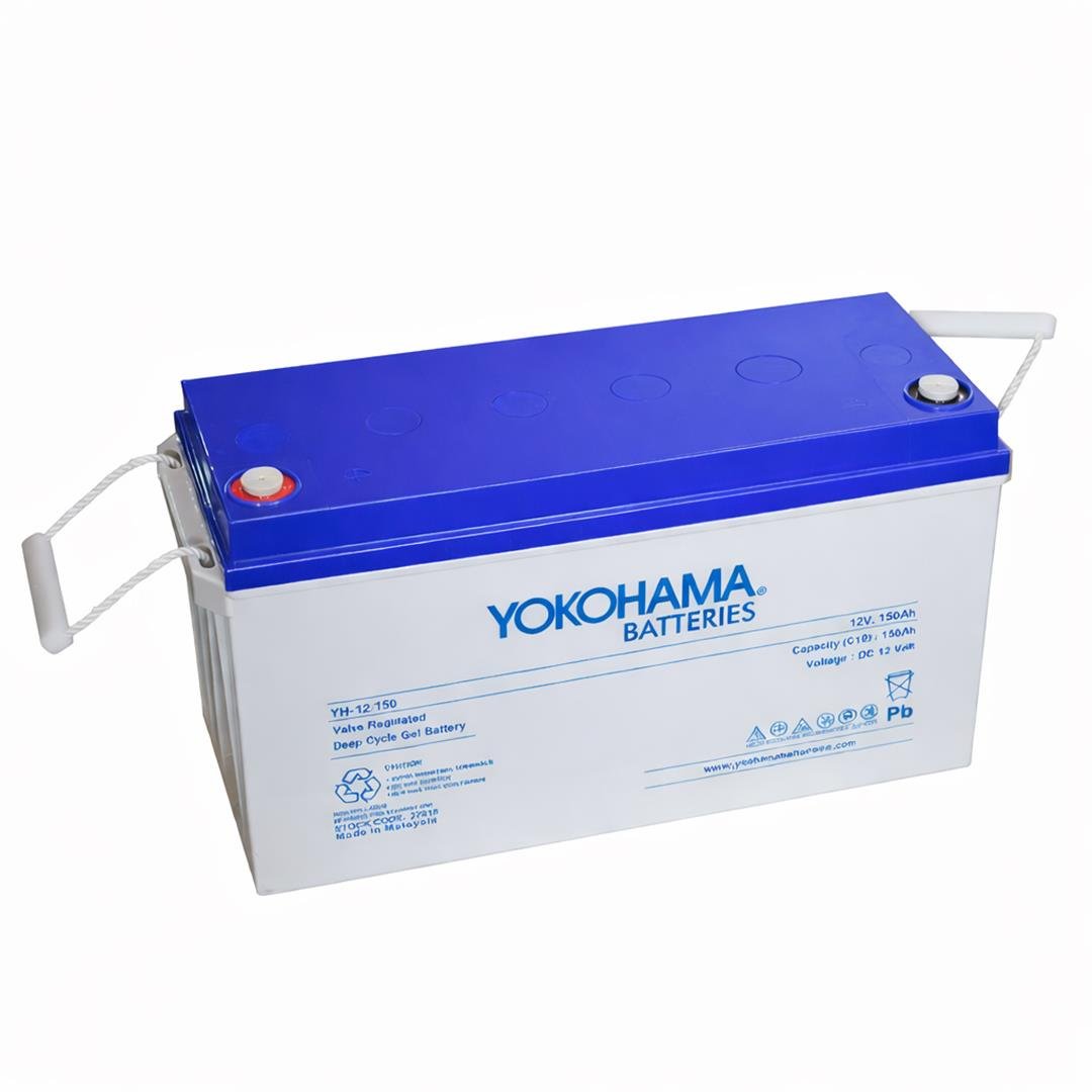 Yokohama YH-27018 12V 150Ah Tam Bakımsız Deep Cycle Jel Akü (481x170x241mm) Fiyatı - Merter Elektronik