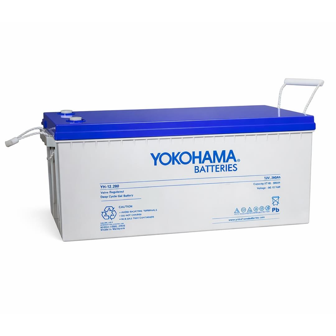 Yokohama YH-27019 12V 200Ah Tam Bakımsız Deep Cycle Jel Akü (532x240x221mm) Fiyatı - Merter Elektronik