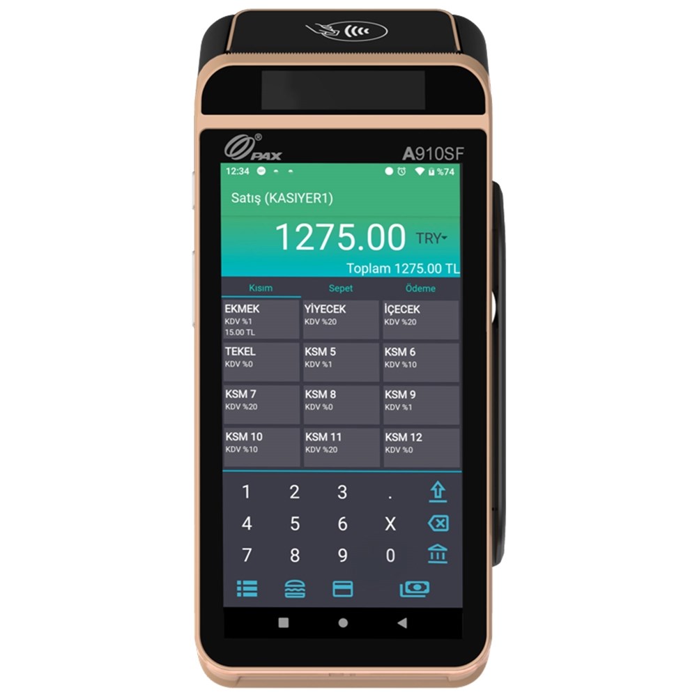 PAX A910SF Android YazarkasaPOS
