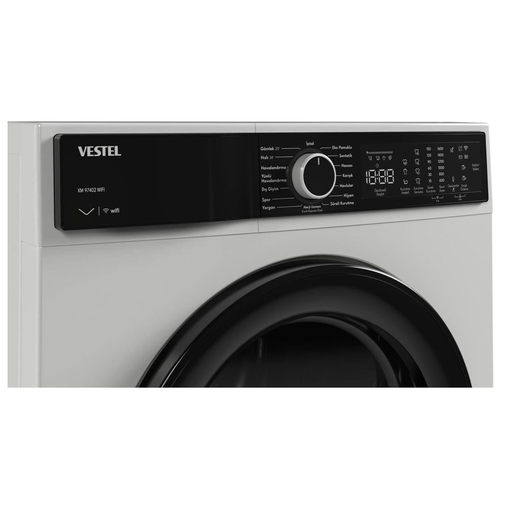 Vestel 2'li Beyaz Eşya Seti (CMI 97402 Çamaşır + KM 97402 Kurutma)