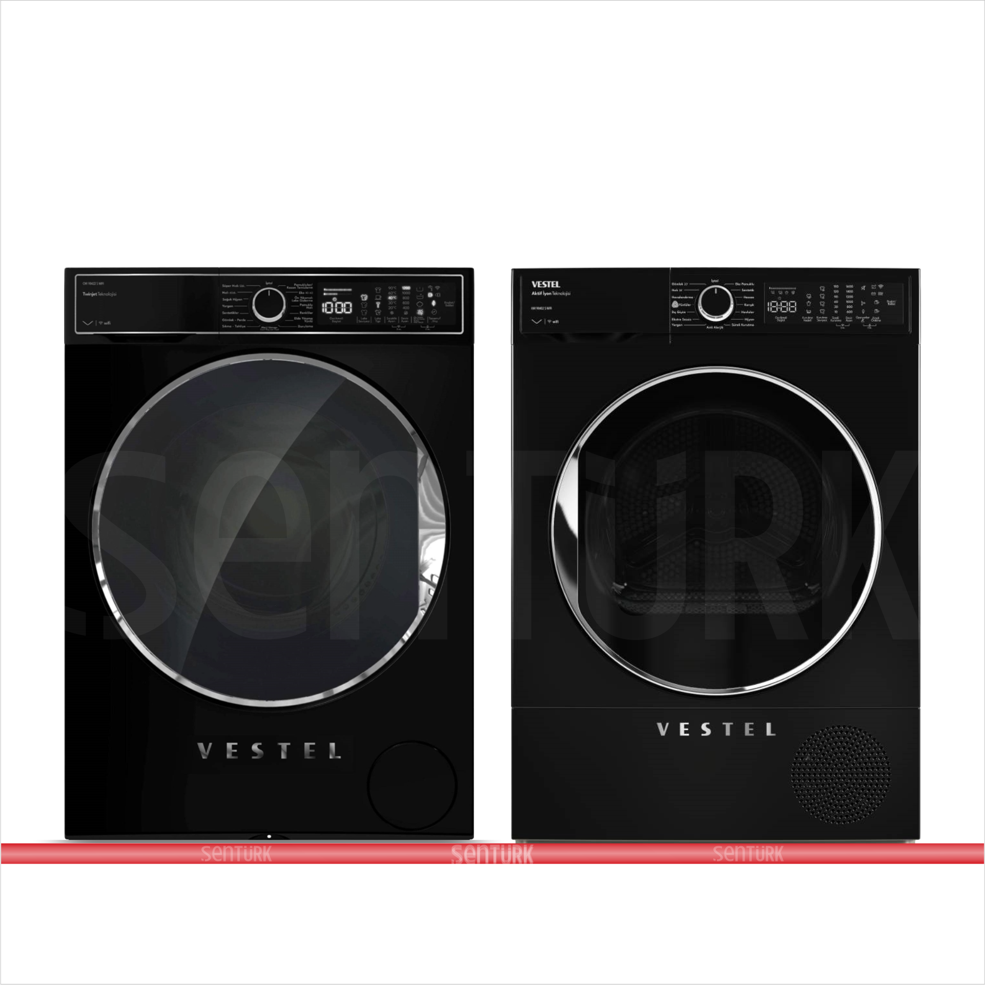 Vestel 2'li Beyaz Eşya Seti (KMI 98402 S Kurutma + CMI 98422 S Çamaşır)