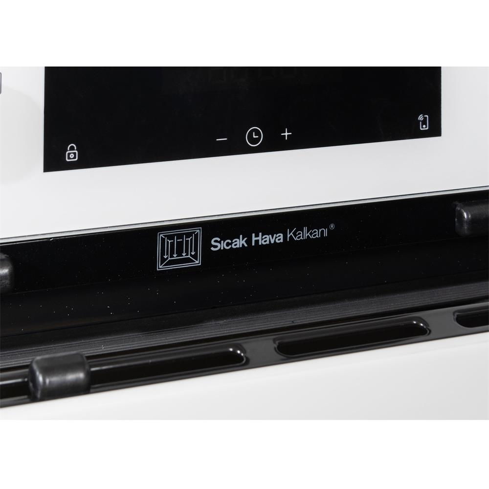 Vestel 2'li Fırın Ocak Beyaz Ankastre Set (AO-65104 B-T ve AF-861052 B)