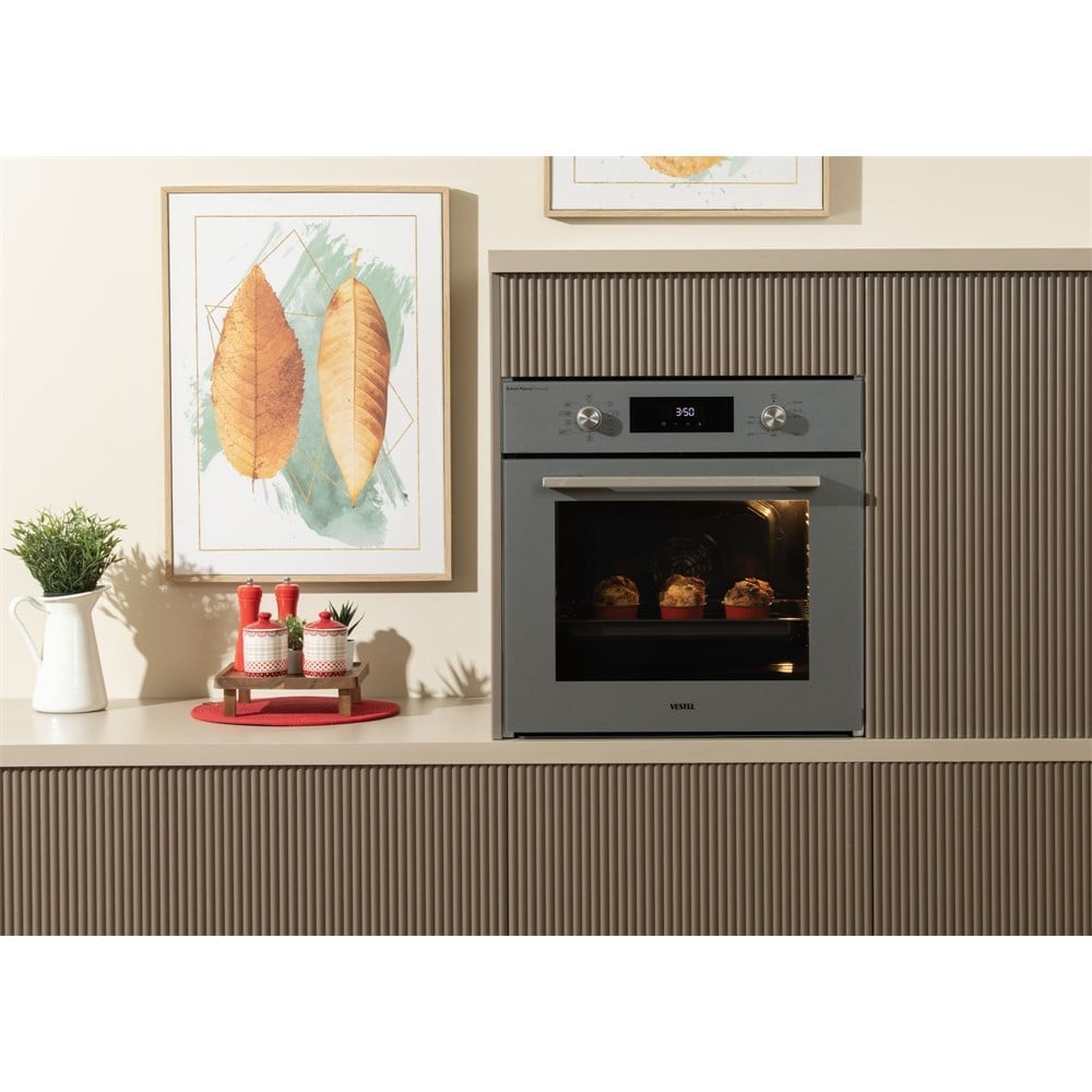 Vestel AF-7841 G Ankastre Fırın - Gri