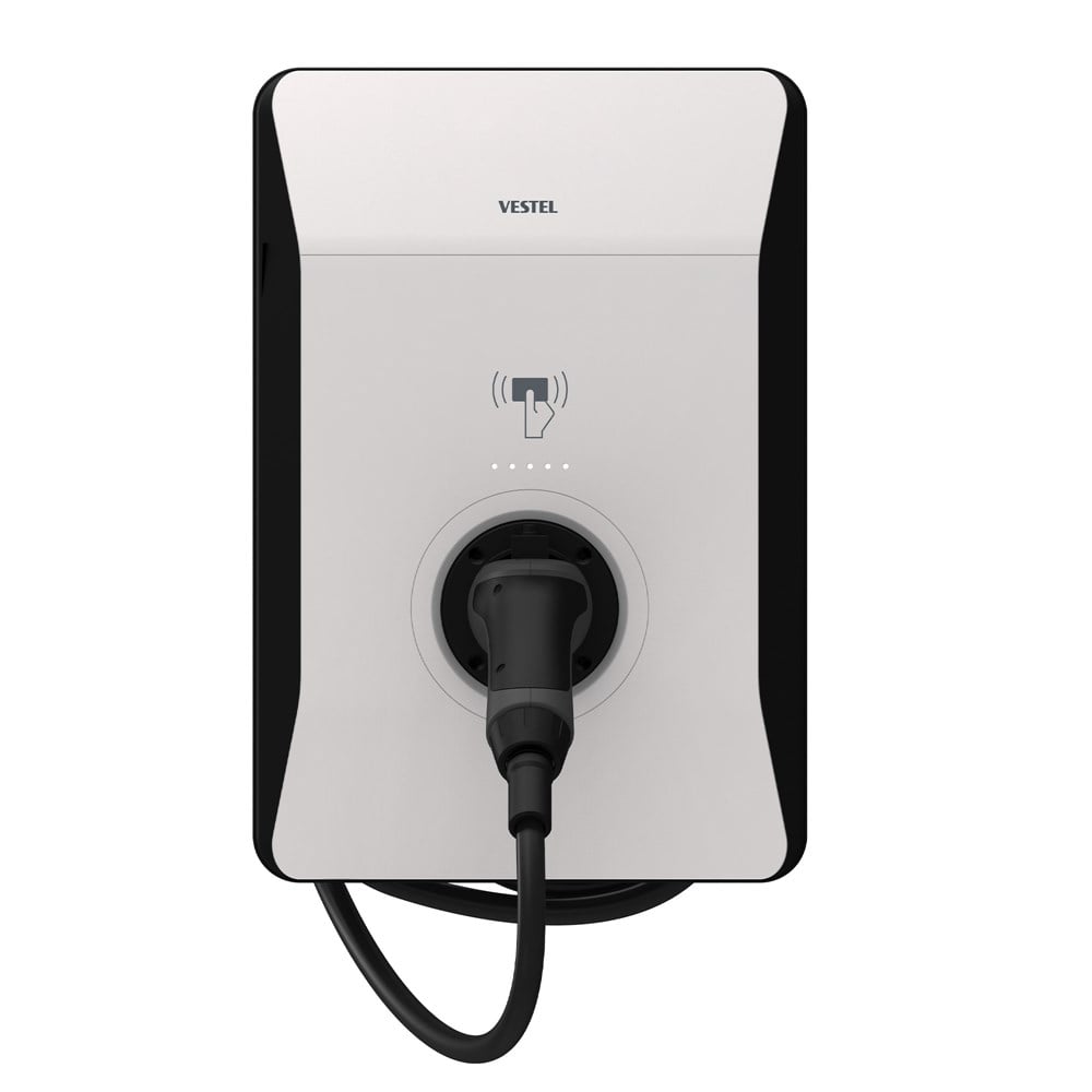Vestel Elektrikli Araç Şarj İstasyonu EVC04 Smart Wifi 22kW Kablolu