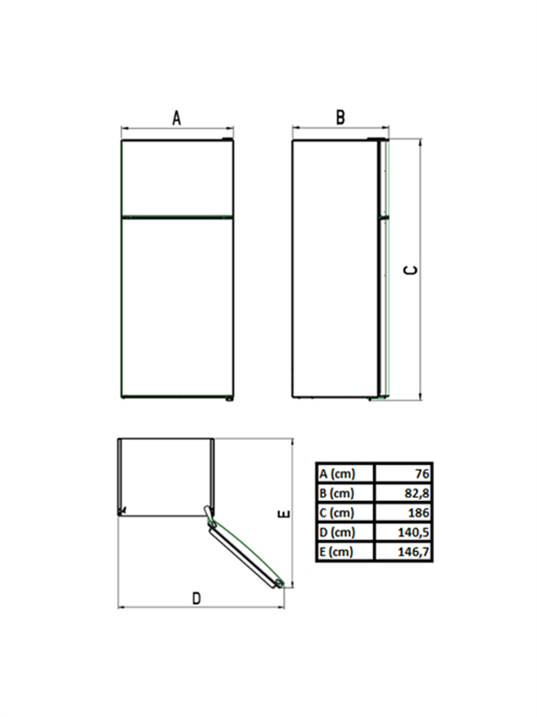 Vestel NF60011 523 Lt No-Frost Buzdolabı