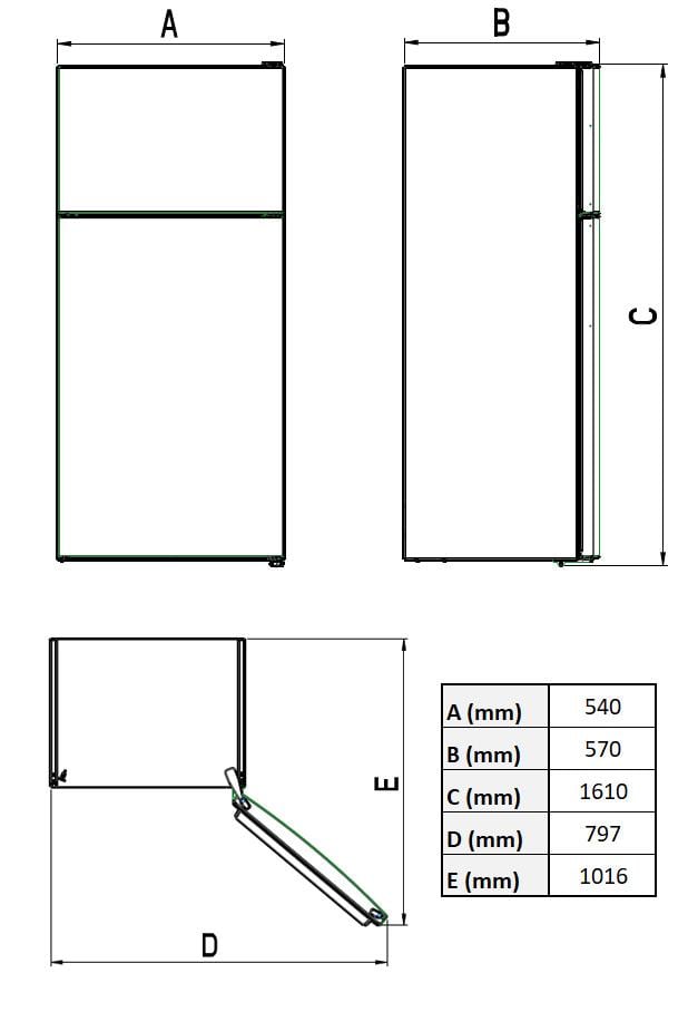 Vestel SC30011 242 Lt Statik Buzdolabı