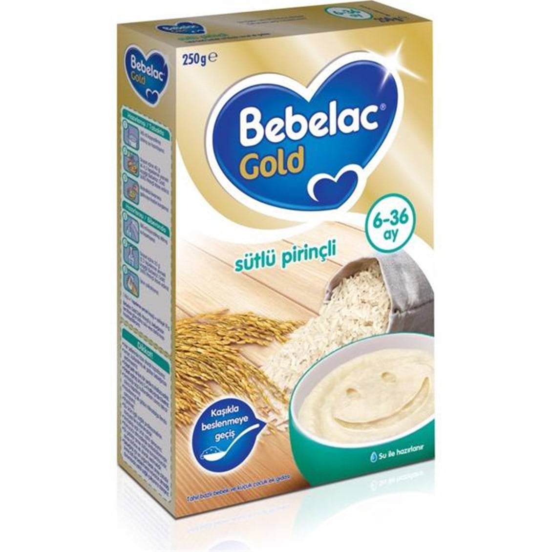 Bebelac Gold 6-36 Ay Sütlü Pirinçli Kaşık Maması 250 G