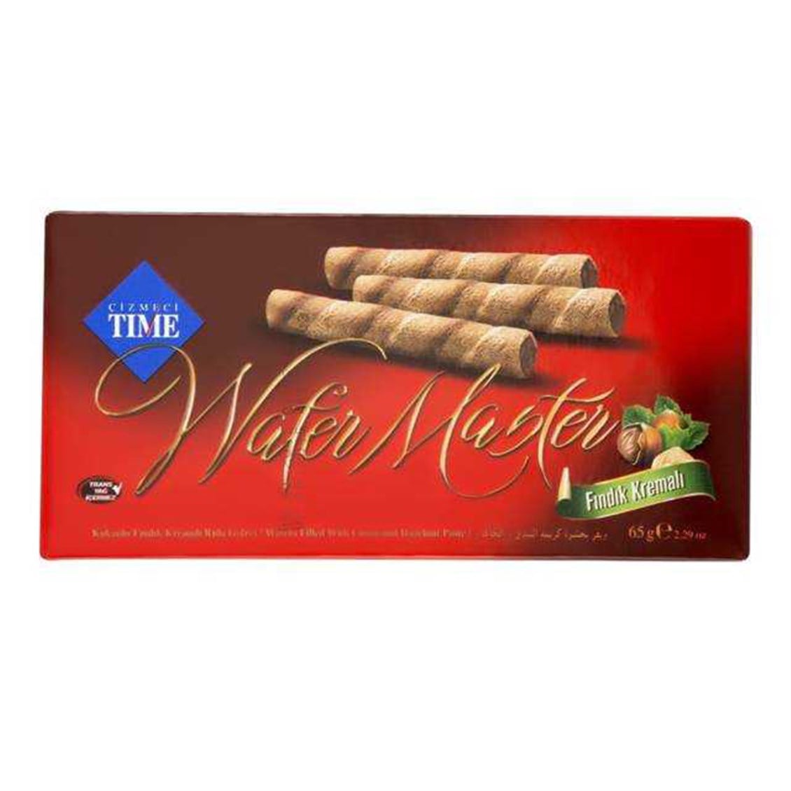Çizmeci Time Wafer Master Fındık Kremalı Rulo Gofret 75 Gr