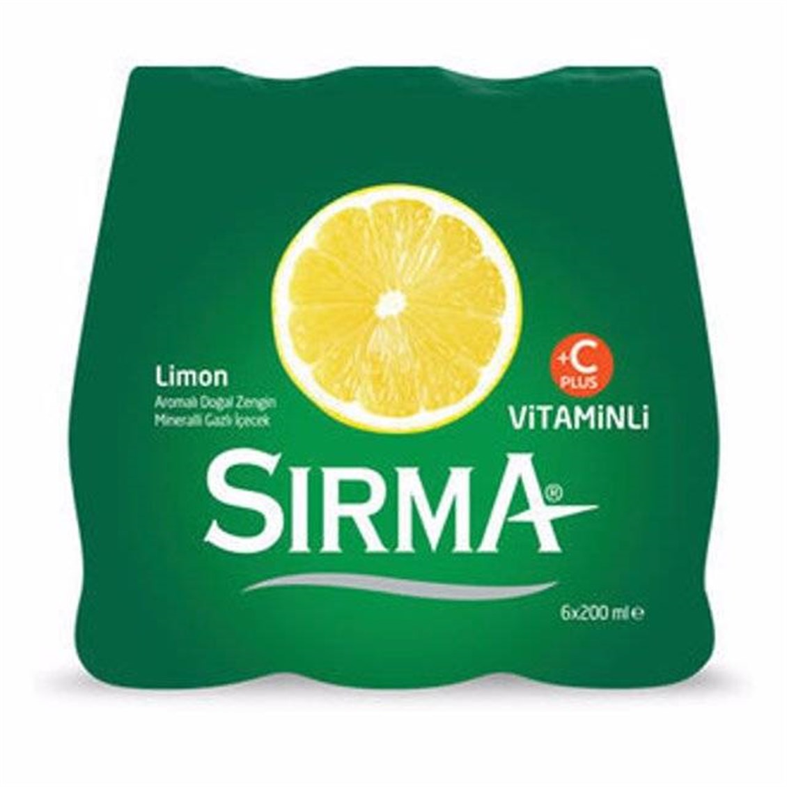 Sırma C+ Vitaminli Limon Aromalı 6'lı Maden Suyu 200 ml