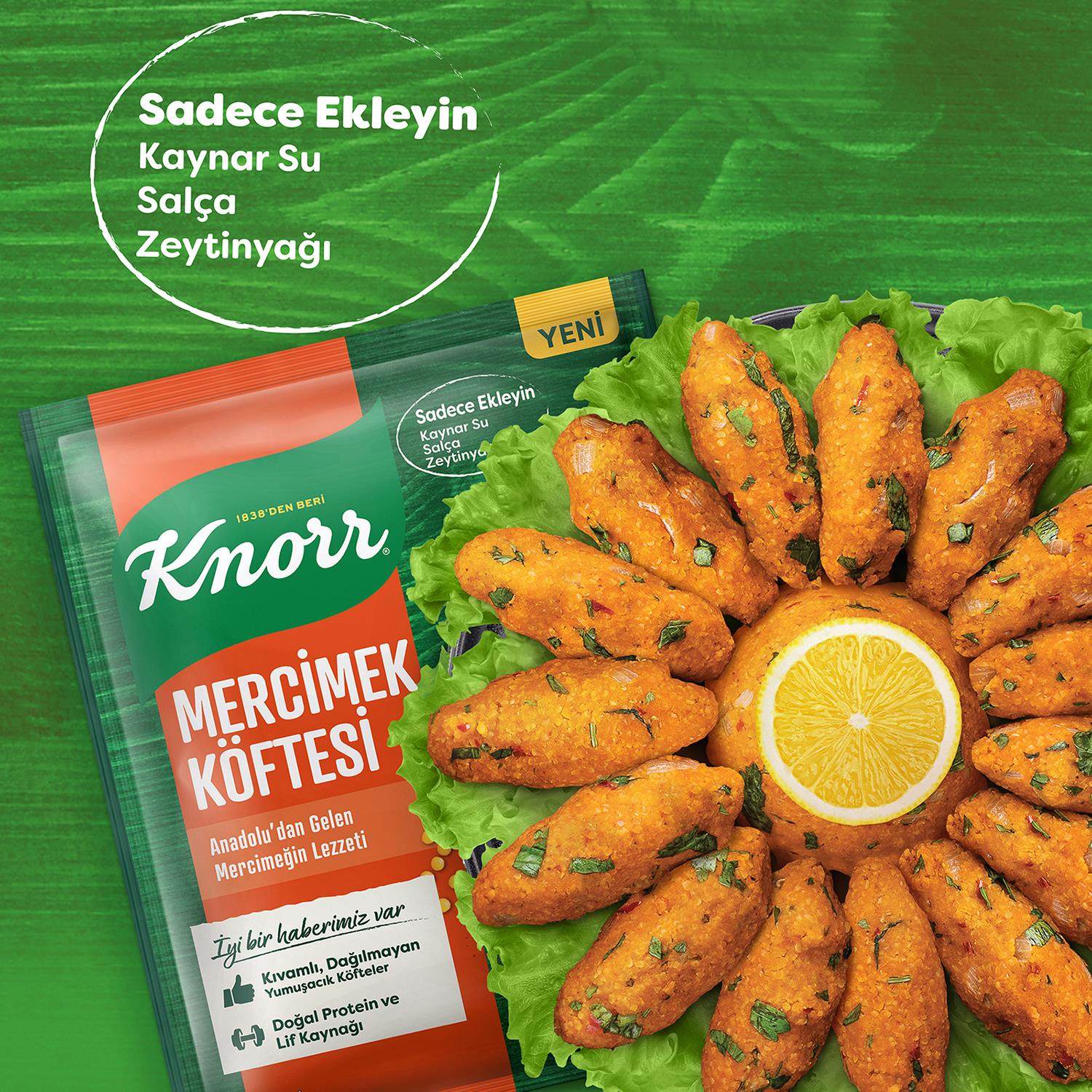 Knorr Mercimek Köftesi Hızlı Pratik ve Lezzetli 100 gr