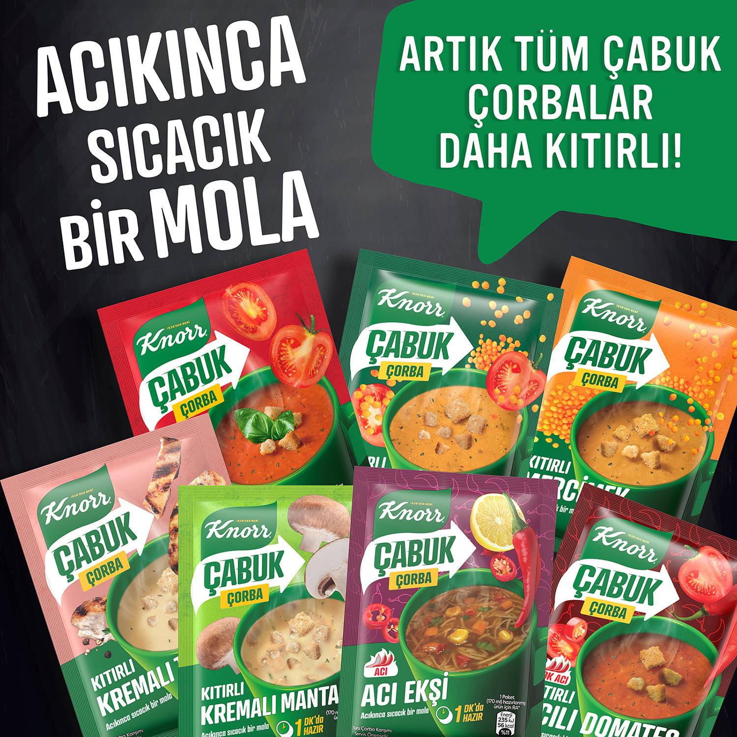 Knorr Acılı Domates Çabuk Çorbası 22 gr