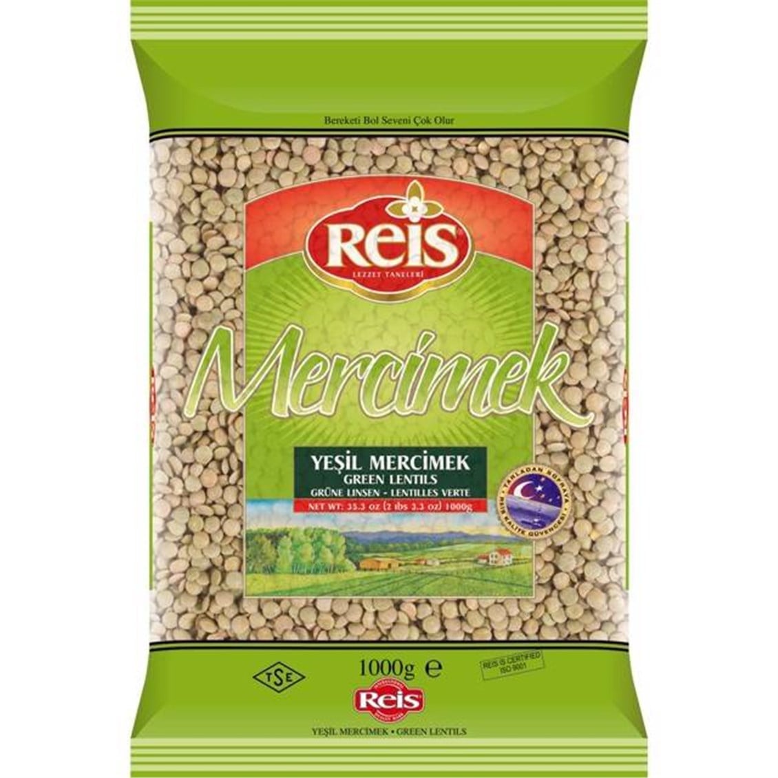 Reis Yeşil Mercimek Kg