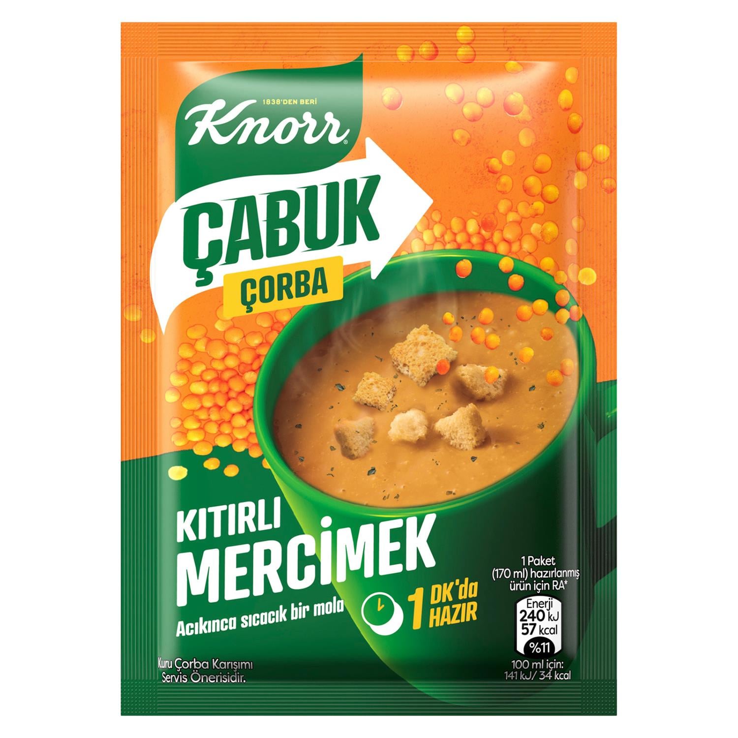 Knorr Çabuk Çorba Mercimek 22 gr