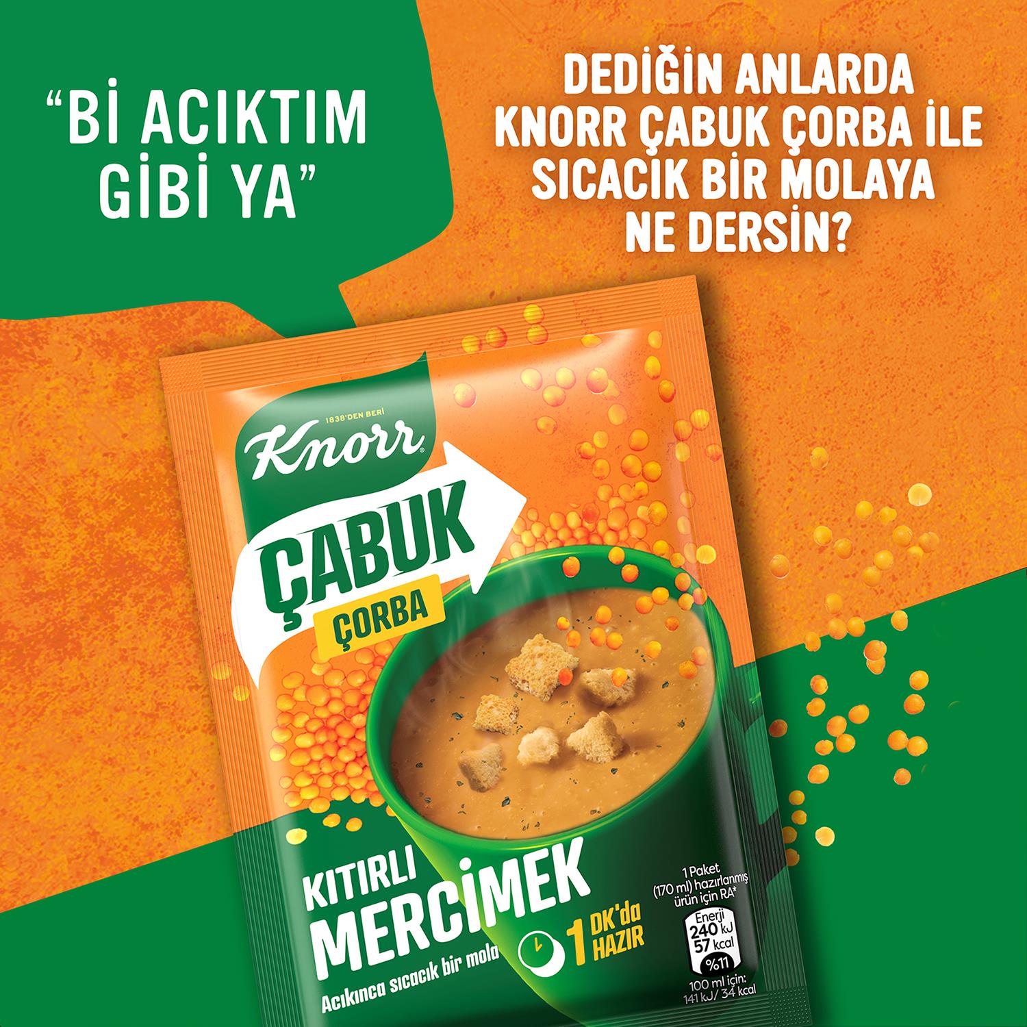 Knorr Çabuk Çorba Mercimek 22 gr