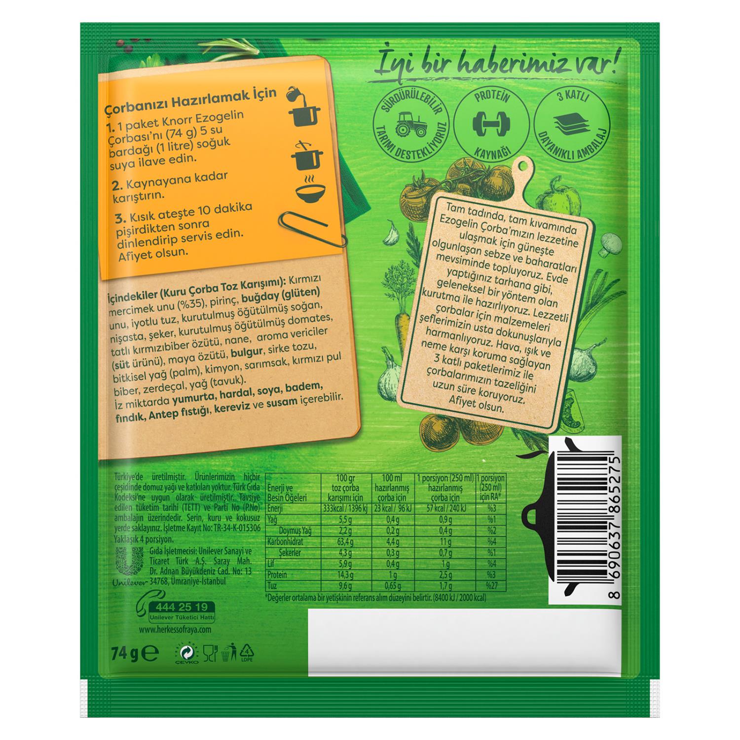 Knorr Hazır Ezo Gelin Çorbası