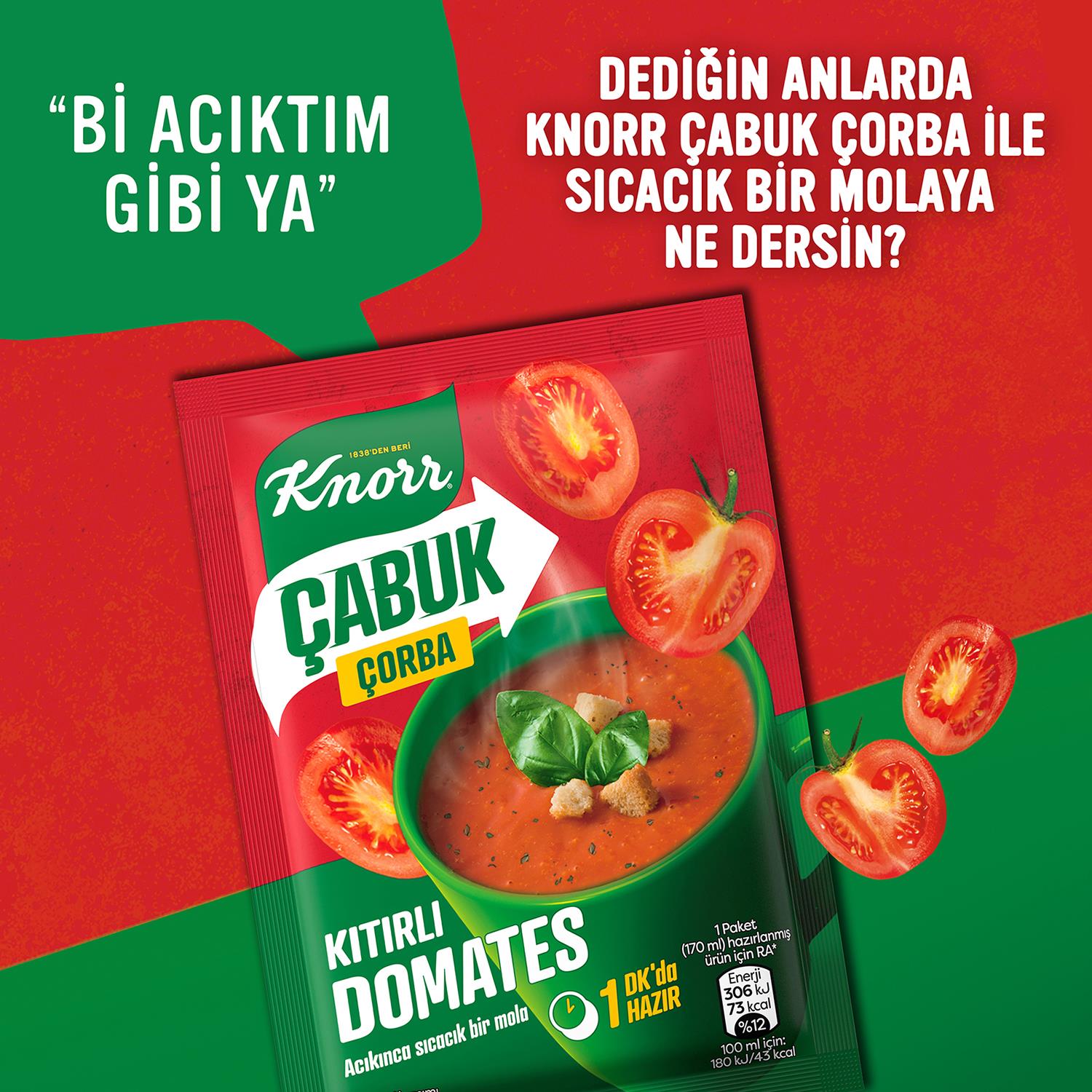 Knorr Kıtırlı Domatesli Çabuk Çorba 22 gr