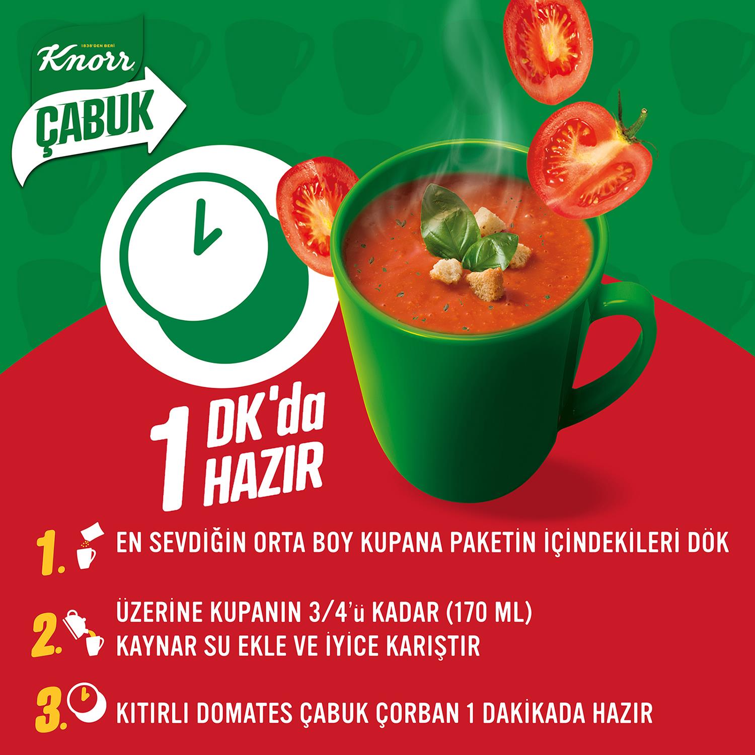 Knorr Kıtırlı Domatesli Çabuk Çorba 22 gr