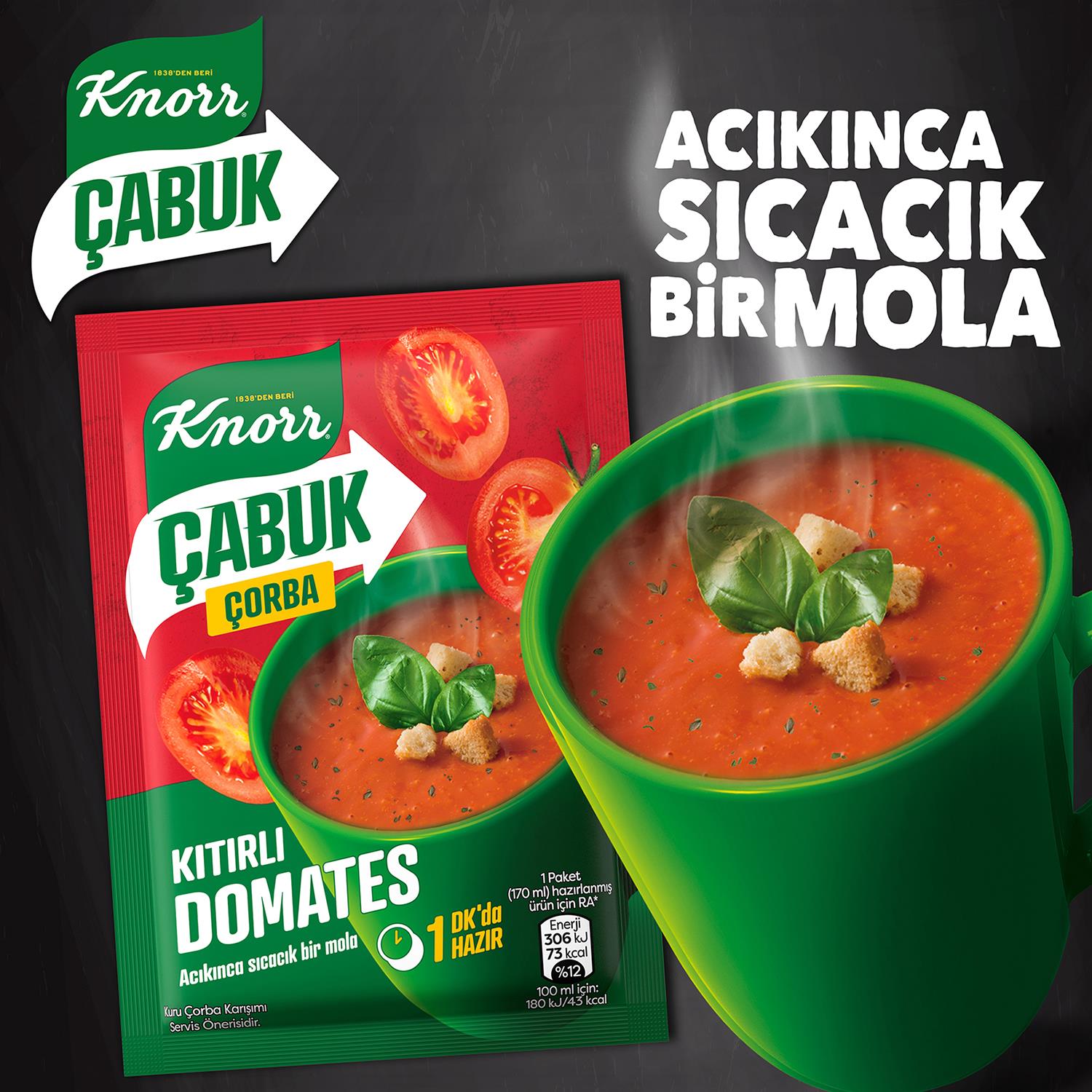 Knorr Kıtırlı Domatesli Çabuk Çorba 22 gr