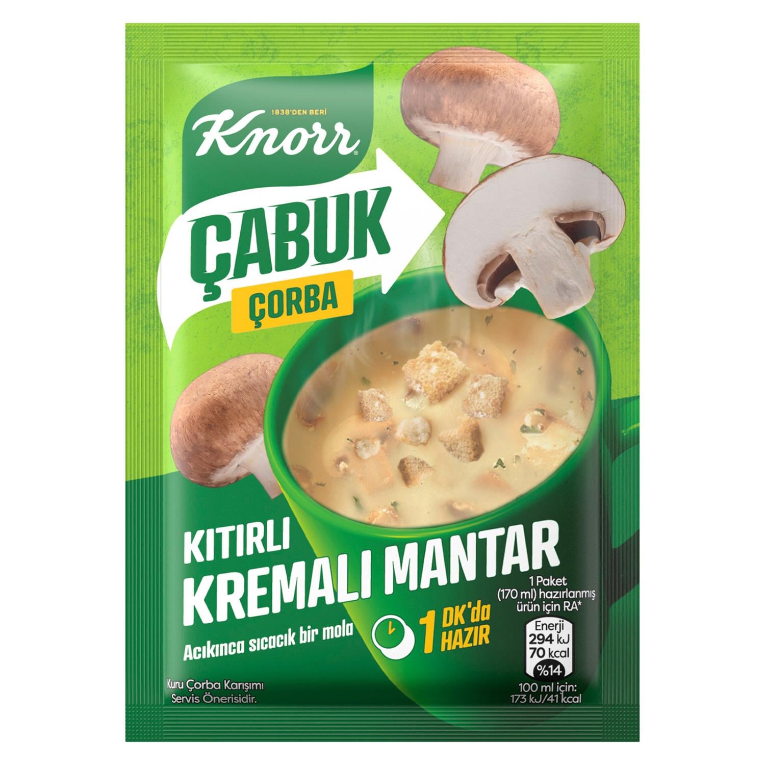 Knorr Kremalı Mantar Çabuk Çorba 19 gr