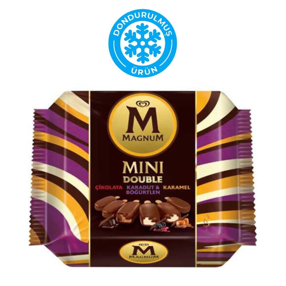 Algida Magnum Mini Classic Karadut, Böğürtlenli Dondurma 6lı 60 ml
