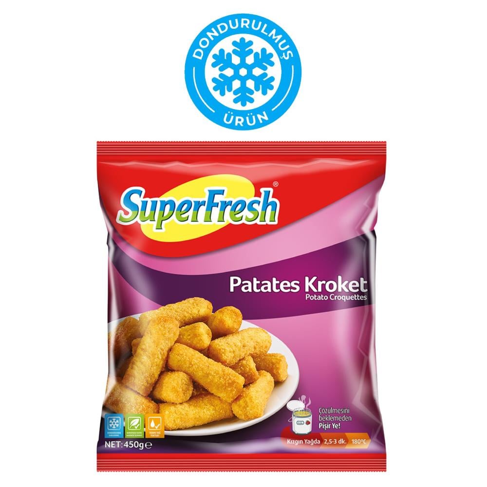 Superfresh Patates Kroket 450 gr