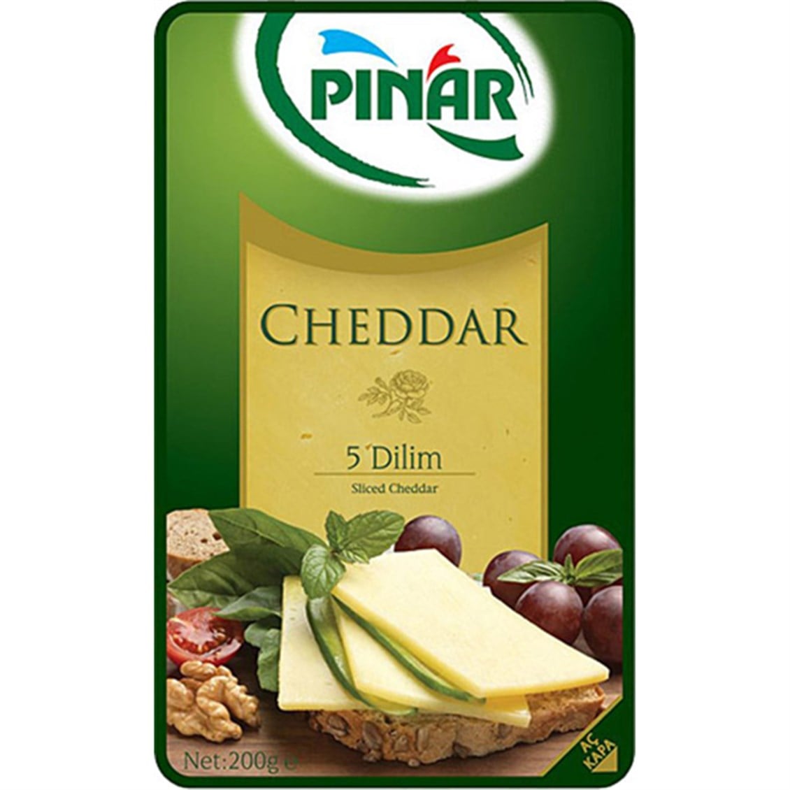 Pınar Dilimli Cheddar 200 Gr