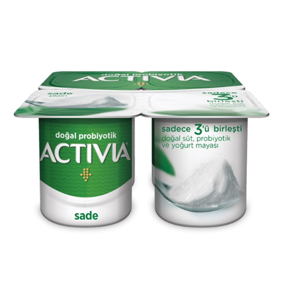 Danone Activia Sade Probiyotik 4x100 Gr