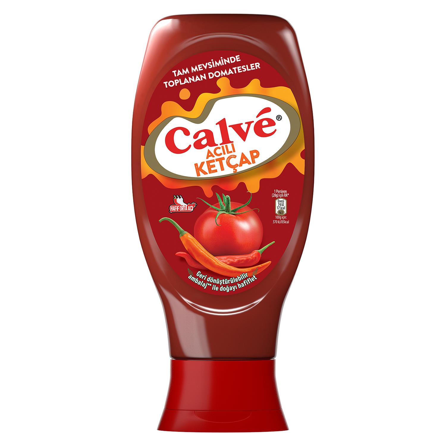 Calve Acılı Ketçap 400 gr