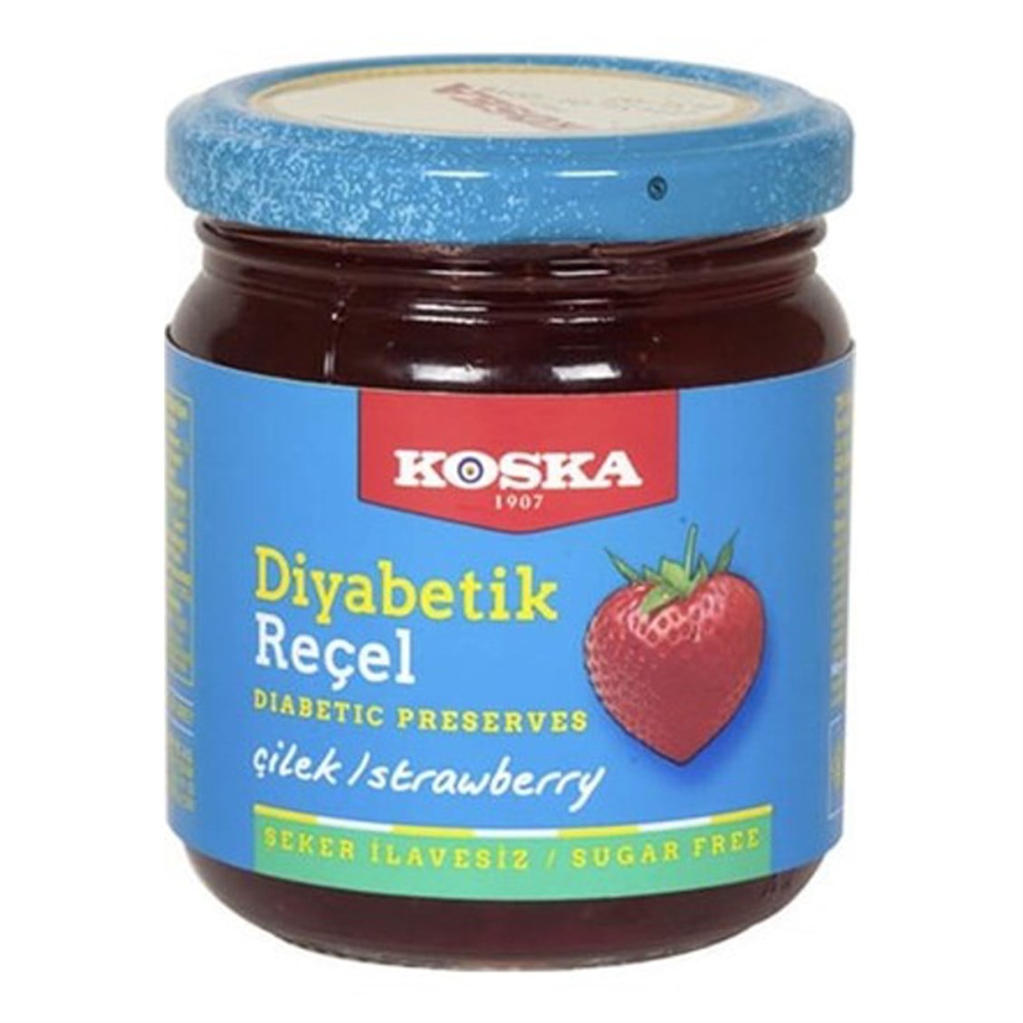 Koska Diabetik Çilek Reçeli 240 Gr Cam