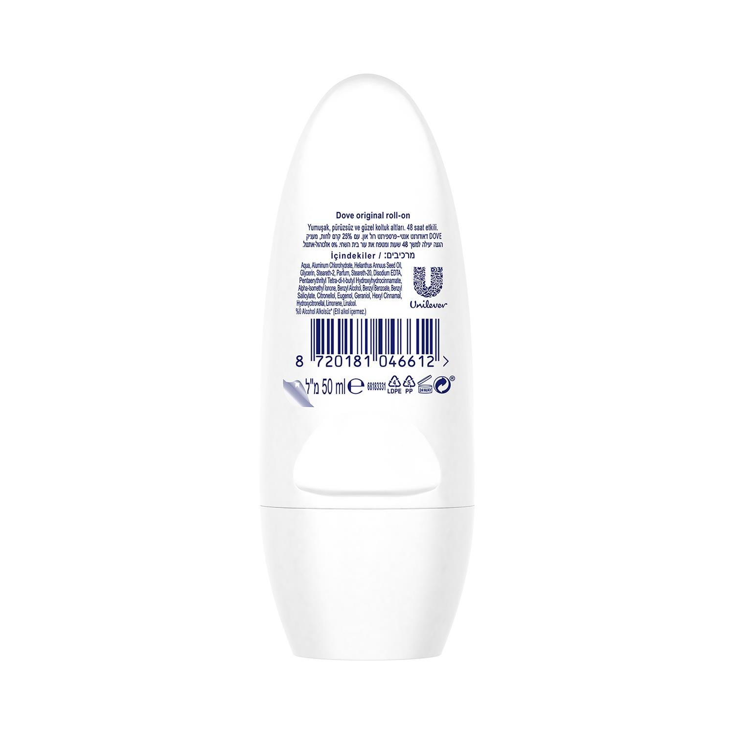 Dove Original Kadın Roll-On Deodorant 50 Ml