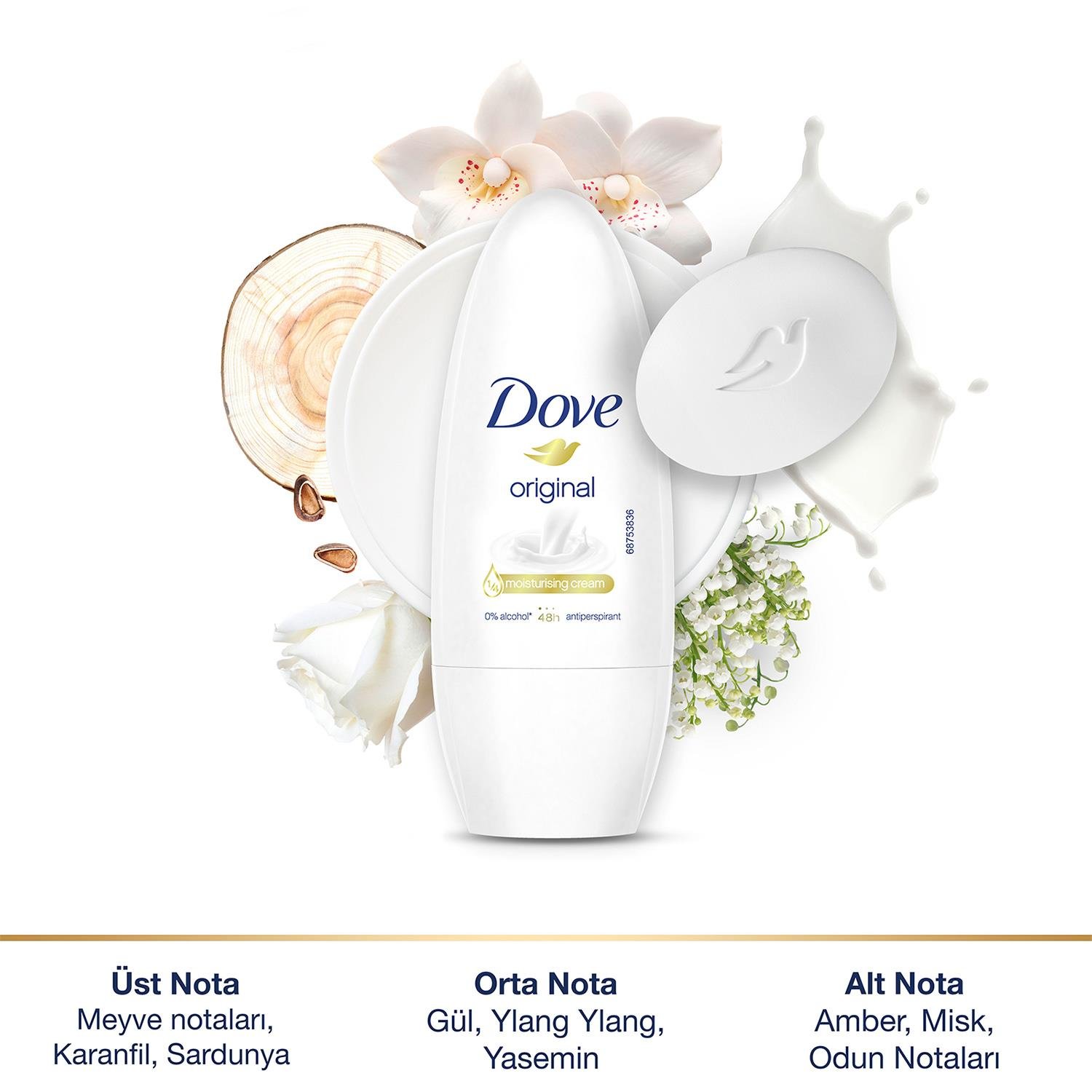 Dove Original Kadın Roll-On Deodorant 50 Ml