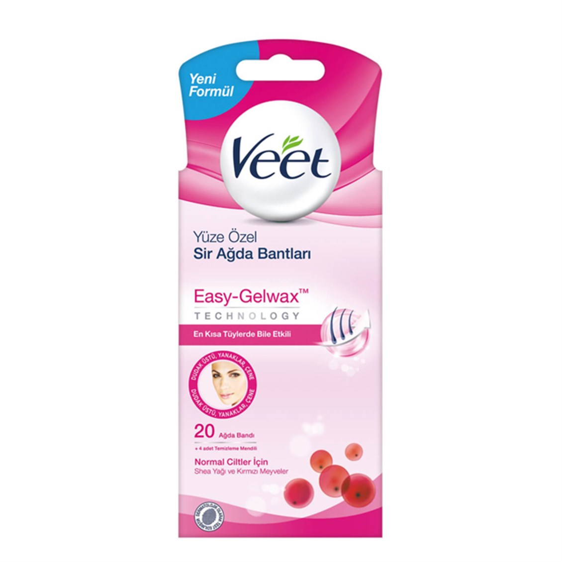 Veet Sir Ağda Bandı Yüz Bölgesi Normal Ciltler 20'li