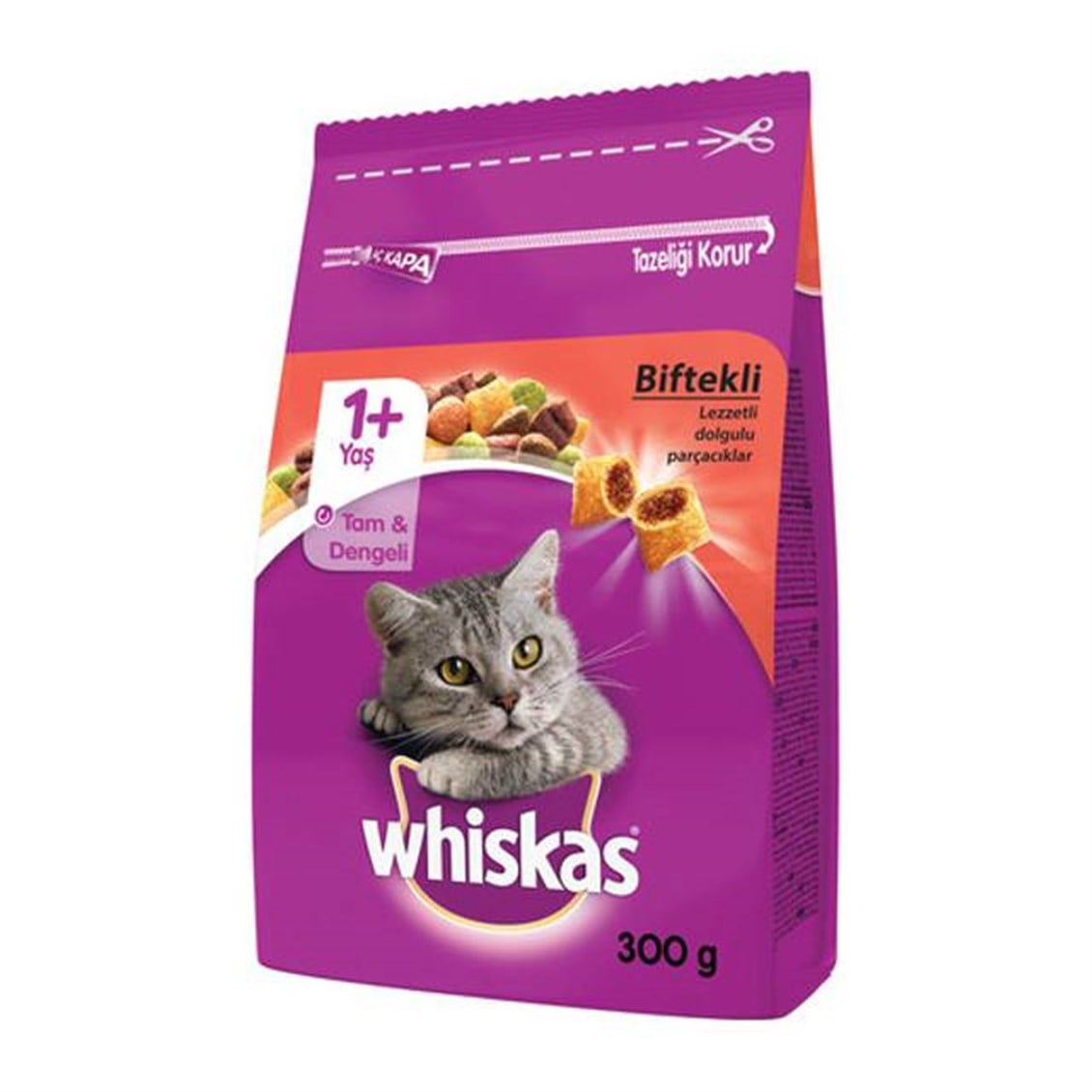 Whiskas Bifte ve Havuçlu Kuru Mama 300 Gr