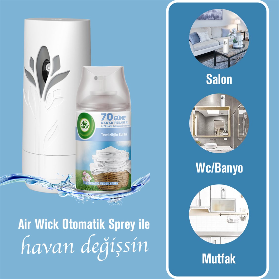 Airwick Freshmatik Yedek Temizlik Esintisi 250  ml