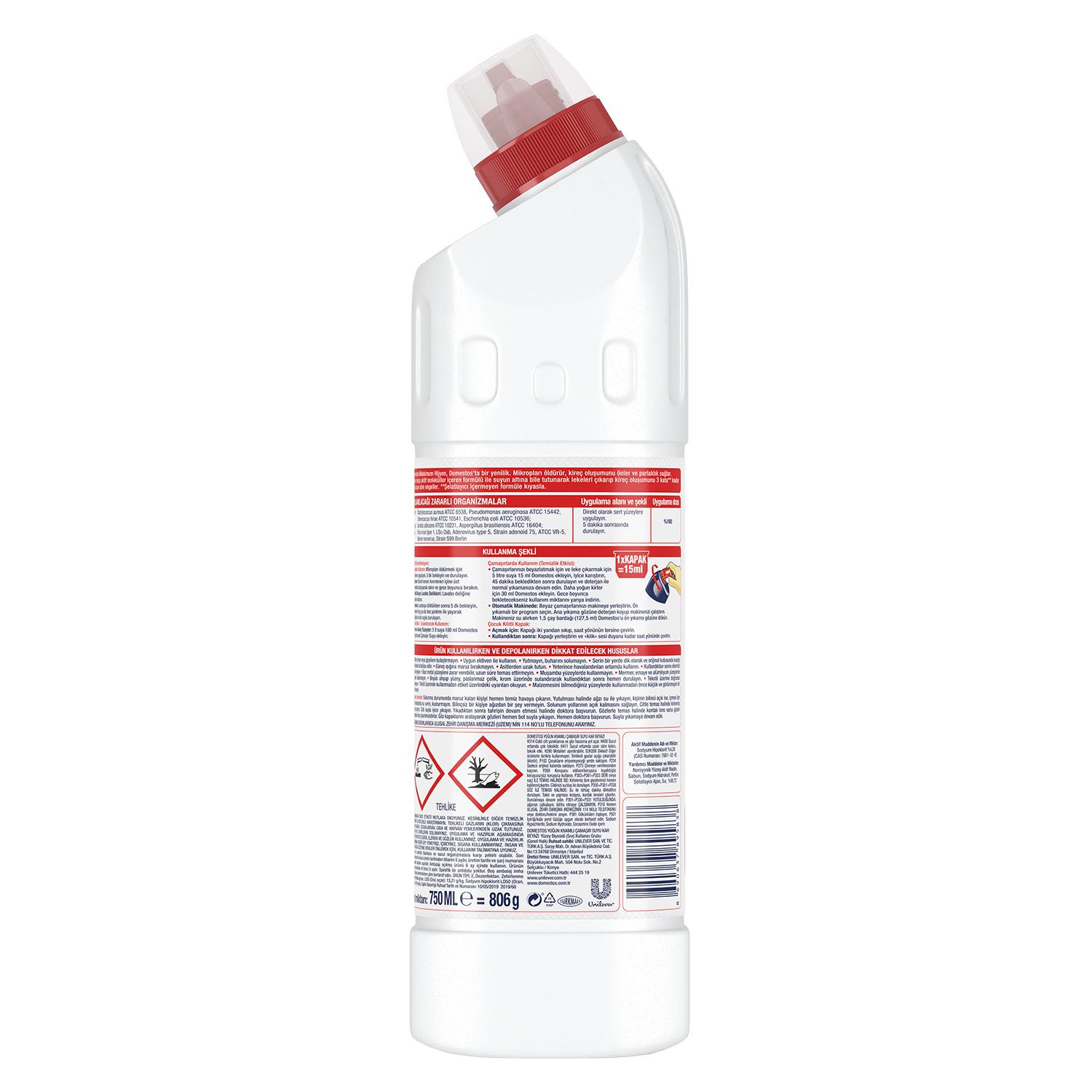 Domestos Çamaşır Suyu Karbeyaz 750 Ml