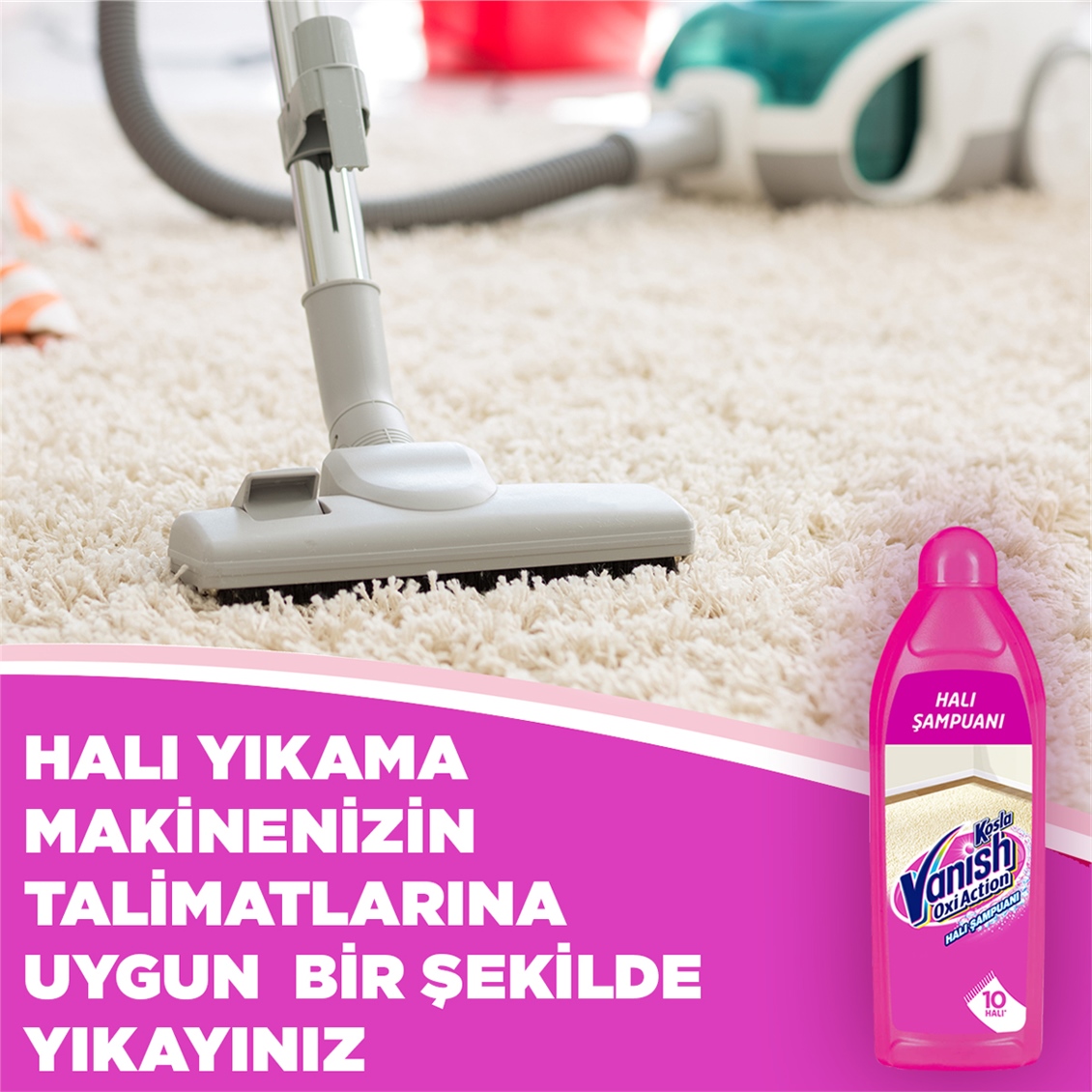 Vanish Kosla Halı Şampuanı - Makine 850 ml