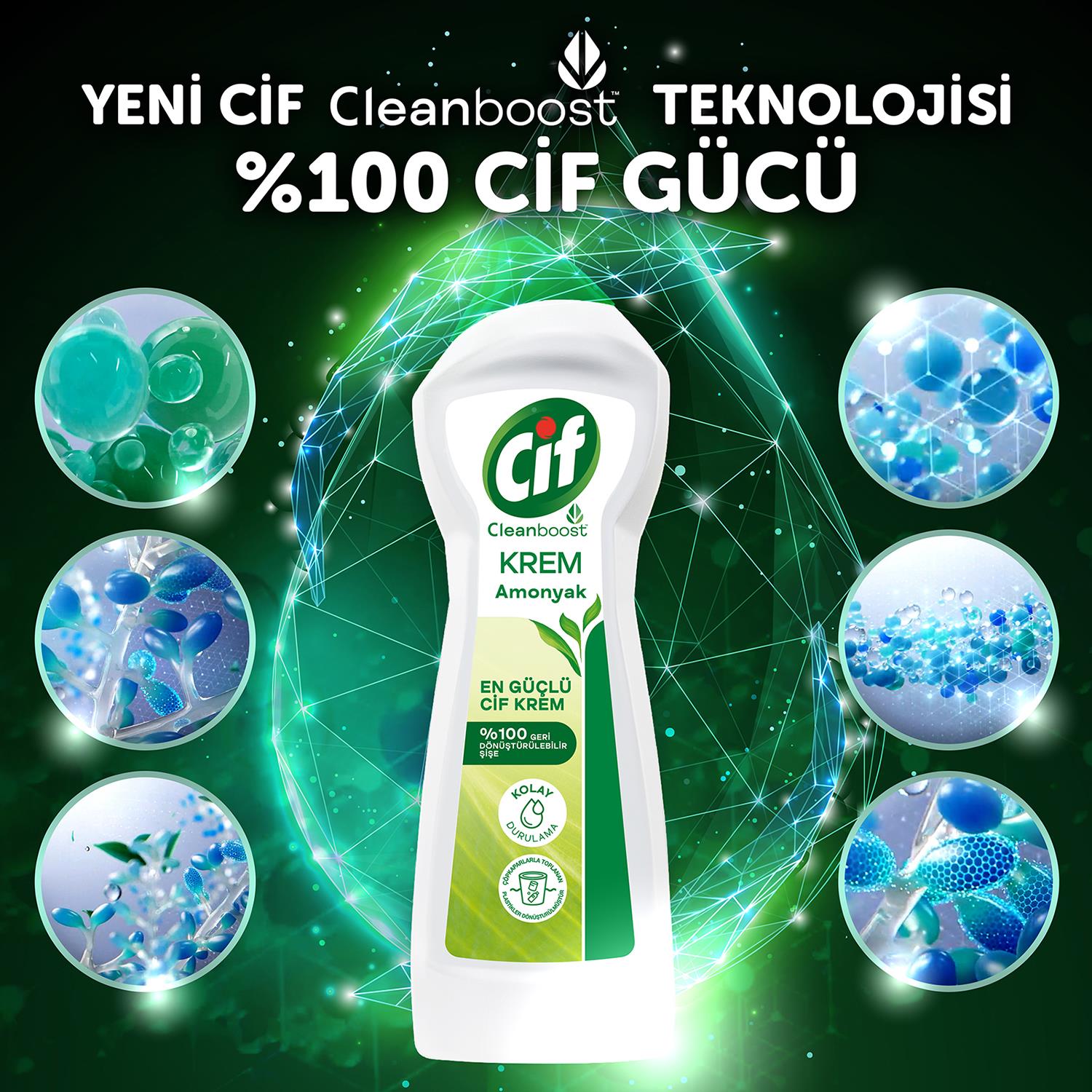 Cif Krem Yüzey Temizleyici Amonyak 500  ml