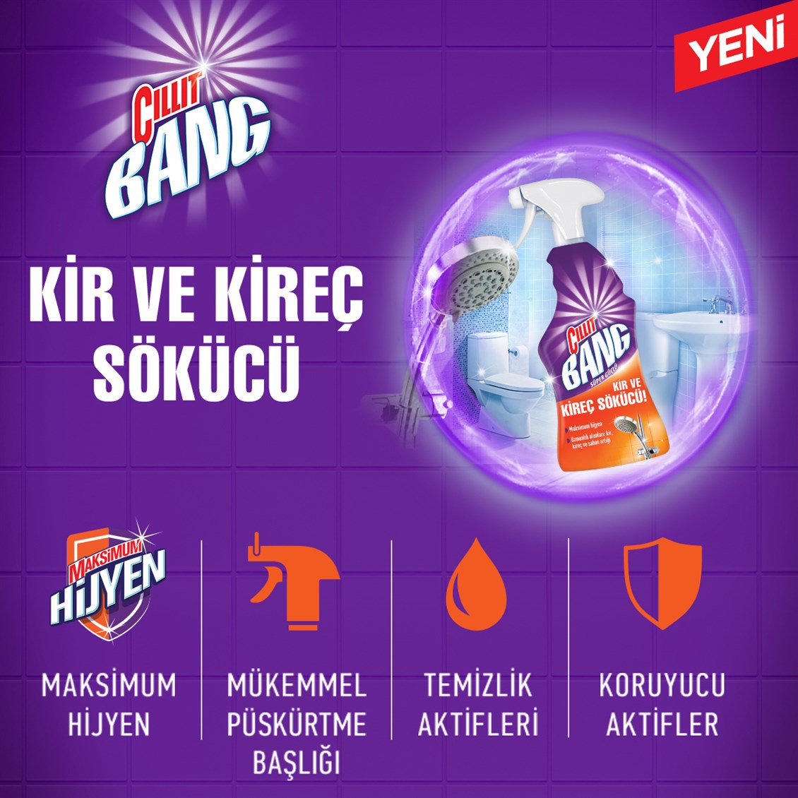 Cillit Bang Banyo Kir Ve Kireç Sökücü Sprey 750 Ml